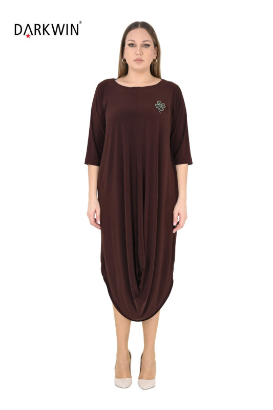 10004 DARKWIN ELBİSE KAHVE - DARKWIN