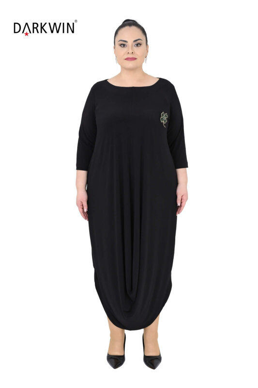 10004 DARKWIN ELBİSE SIYAH - DARKWIN