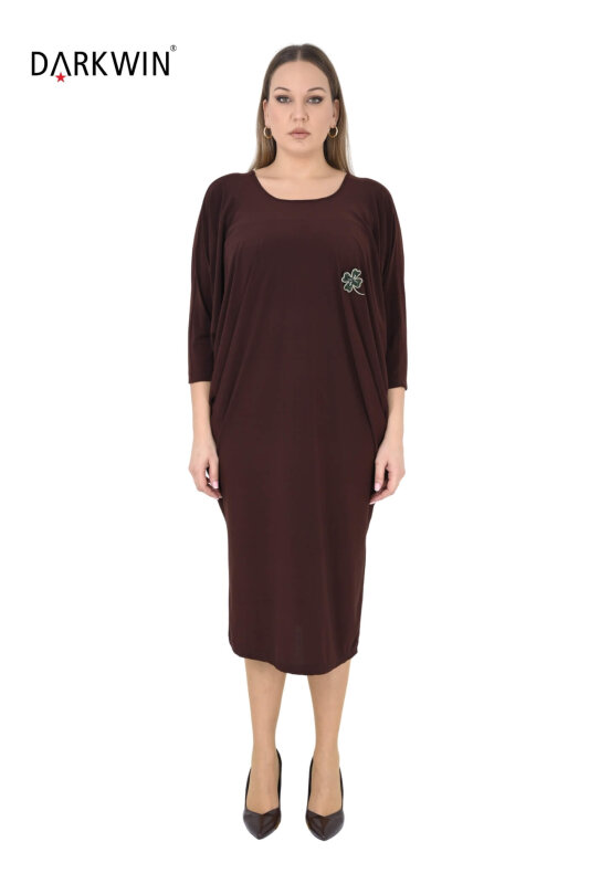 10019 DARKWIN ELBİSE KAHVE - DARKWIN