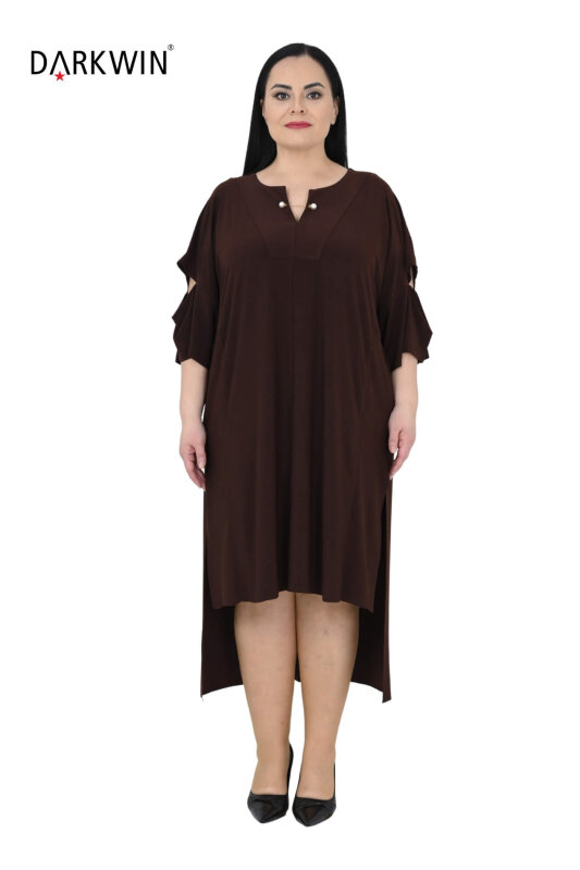 10027 DARKWIN ELBİSE KAHVE - DARKWIN