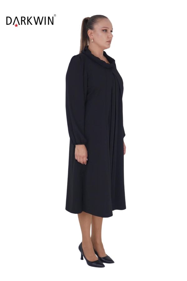 1005 CNG ELBİSE BLACK - 2