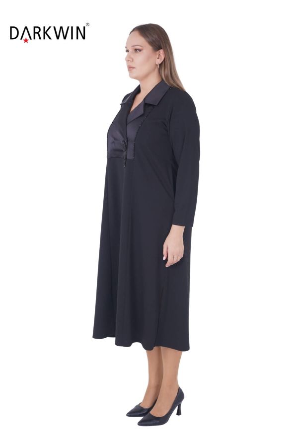 1008 CNG ELBİSE BLACK - 2