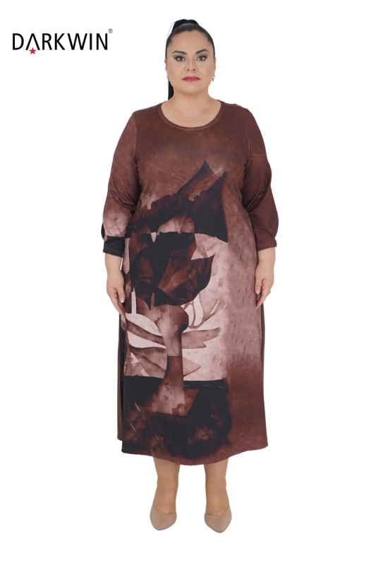 CNG - 1025 CNG ELBİSE BROWN