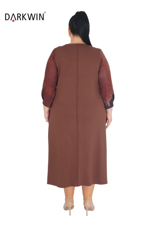 1025 CNG ELBİSE BROWN - Thumbnail