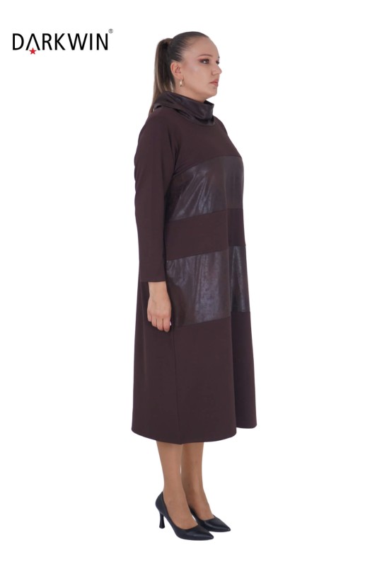 CNG - 1028 CNG ELBİSE BROWN (1)