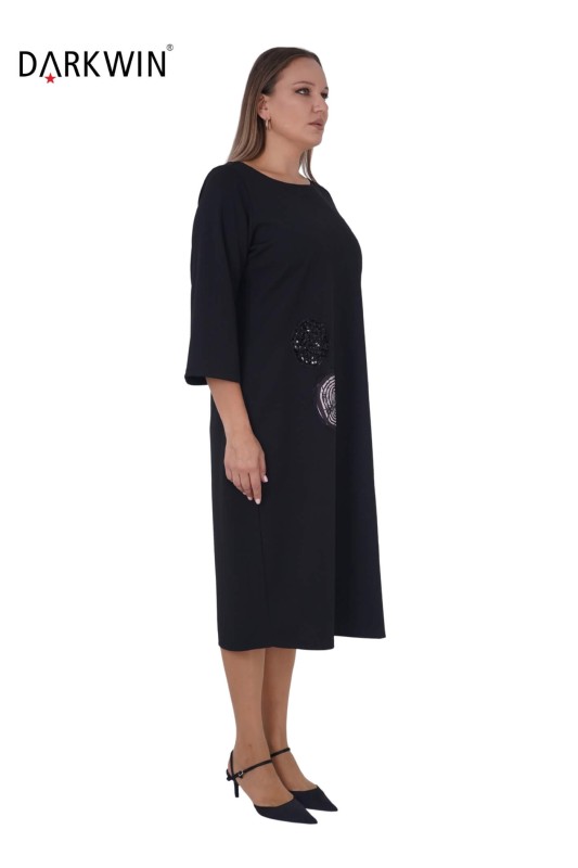 CNG - 1035 CNG ELBİSE BLACK (1)