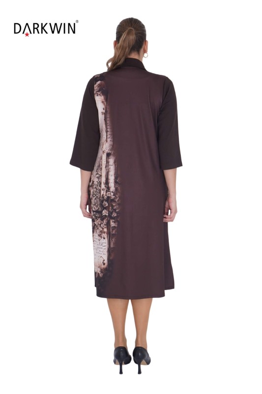 1065 CNG ELBİSE BROWN - 3