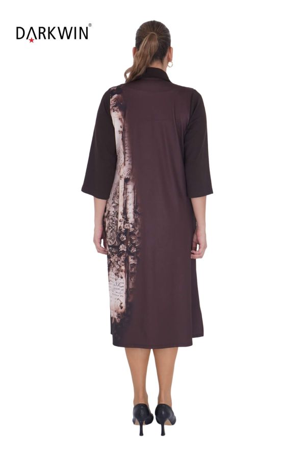 1065 CNG ELBİSE BROWN - 3