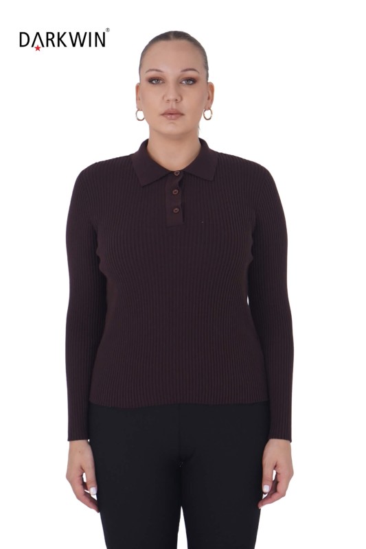 1067 DARKWIN BLUZ KAHVE - DARKWIN