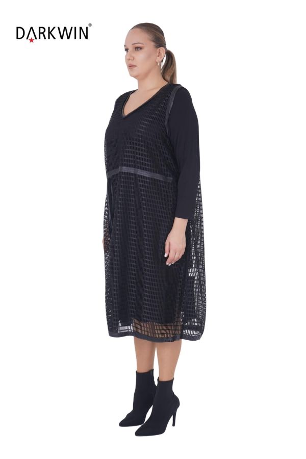 1068 CNG ELBİSE BLACK - 2