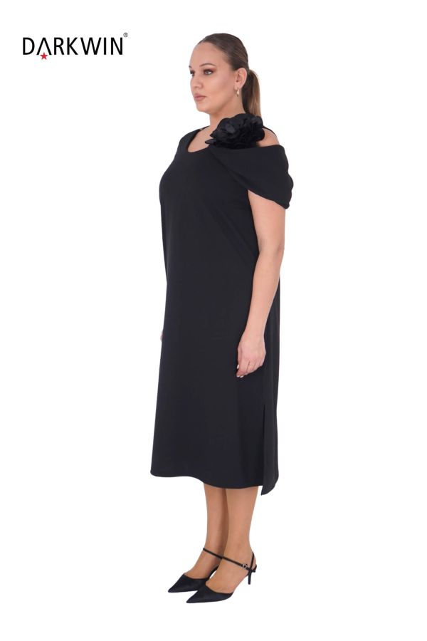 1073 CNG ELBİSE BLACK - 2