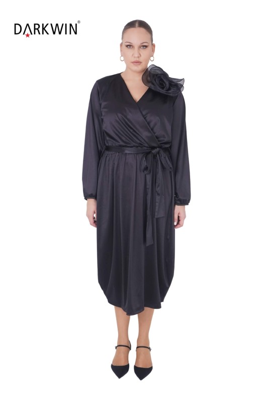 1073 CNG ELBİSE BLACK - 4