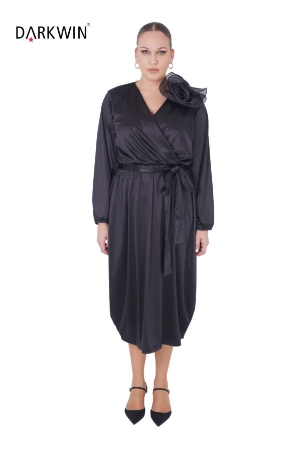 1073 CNG ELBİSE BLACK - 4