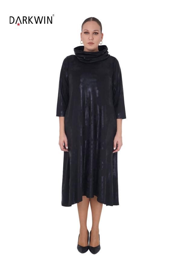 1075 CNG ELBİSE BLACK - 2