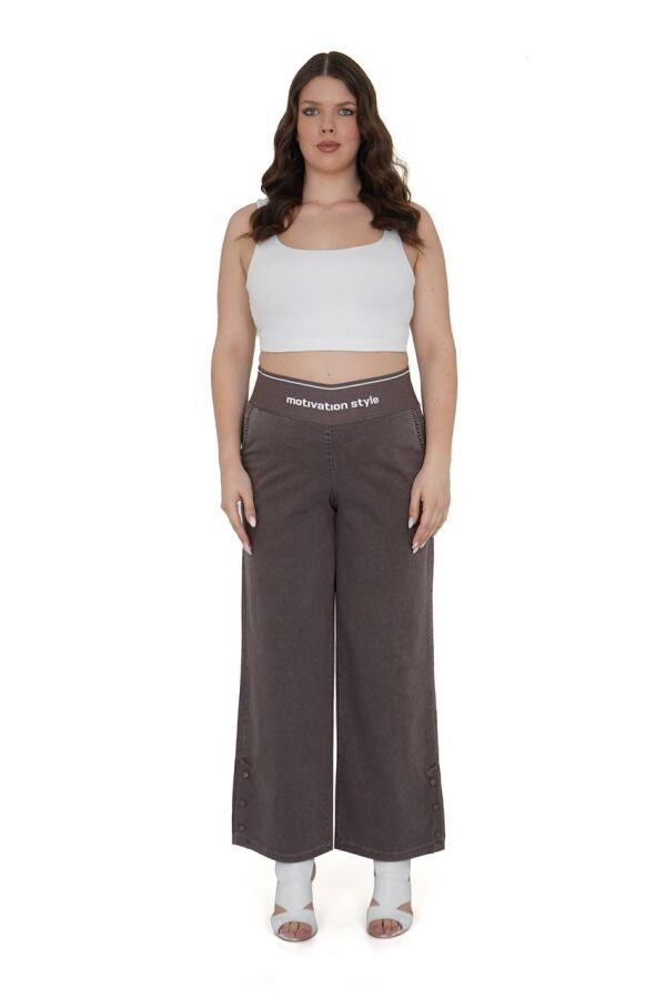 1205-1 MOTIVATION PANTOLON KAHVE - 1
