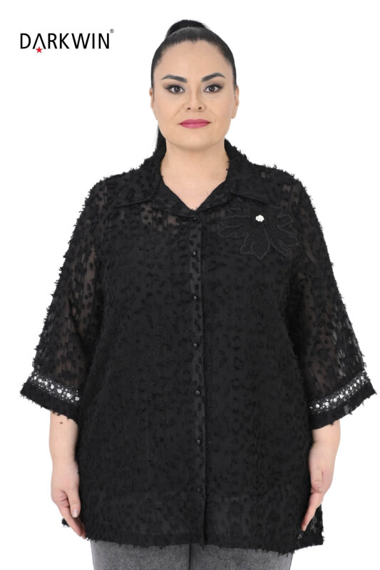 1218 DARKWIN GÖMLEK SIYAH - DARKWIN