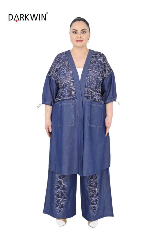 1226 DARKWIN PARDESÜ-PANTOLON LACIVERT - DARKWIN