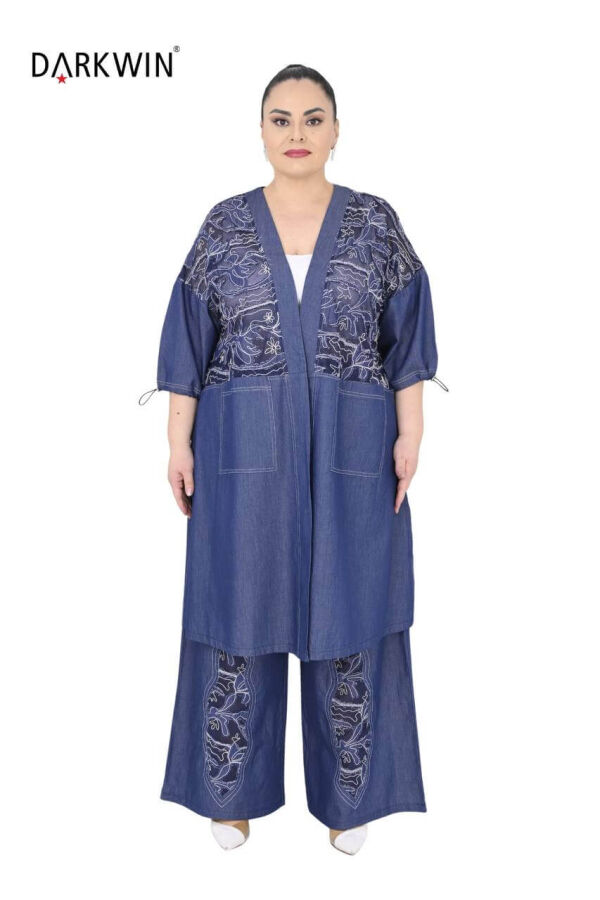 1226 DARKWIN PARDESÜ-PANTOLON LACIVERT - 1