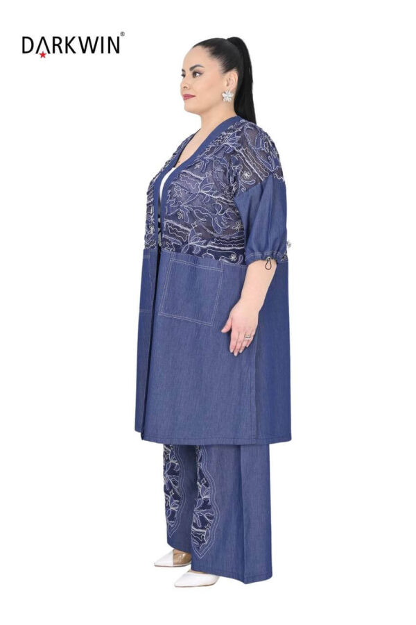 1226 DARKWIN PARDESÜ-PANTOLON LACIVERT - 2