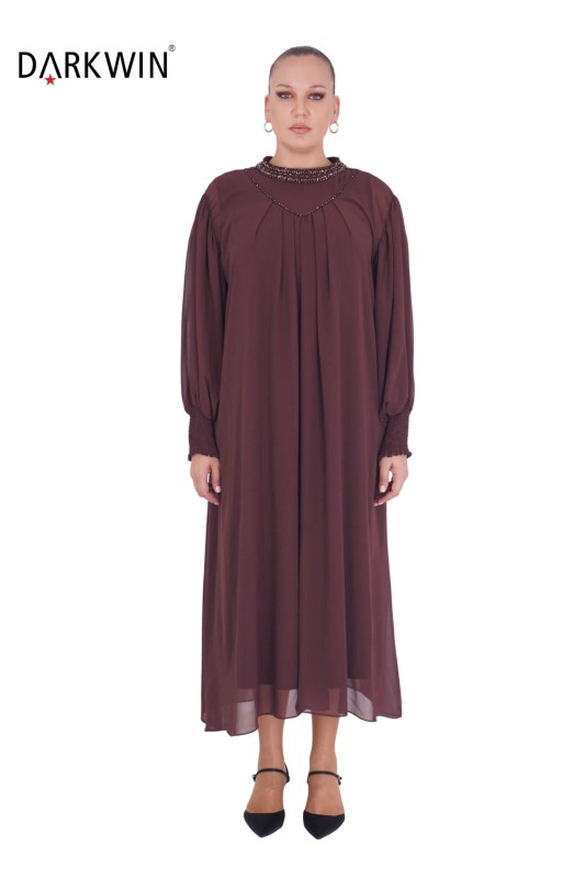 12260 DARKWIN ELBİSE KAHVE - DARKWIN