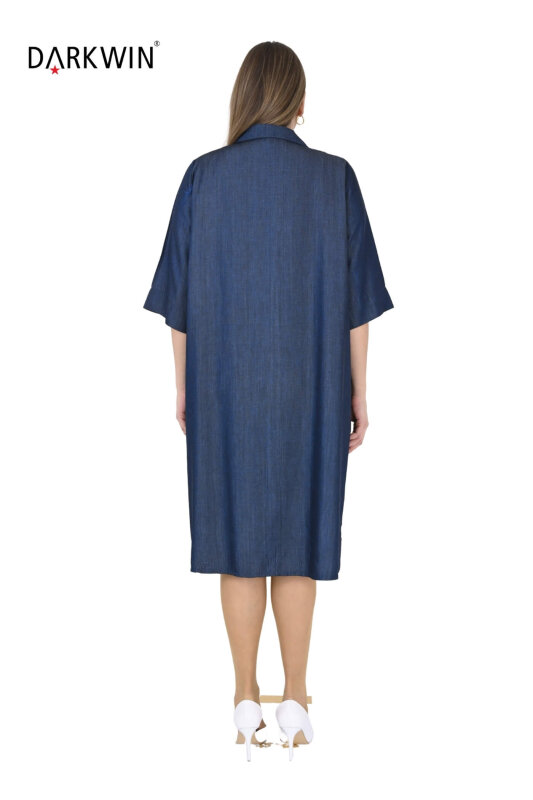 1227 DARKWIN ELBİSE LACIVERT - 3