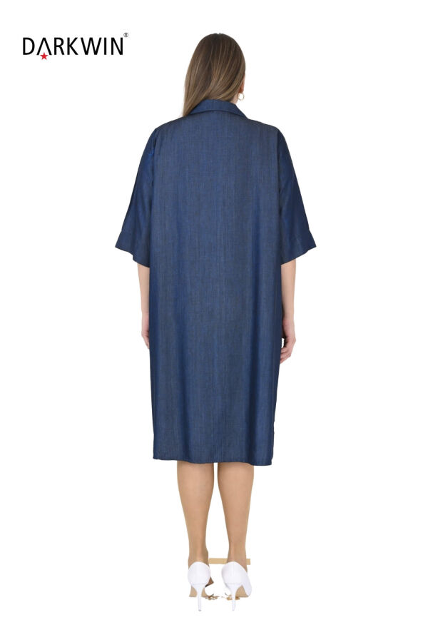 1227 DARKWIN ELBİSE LACIVERT - 3