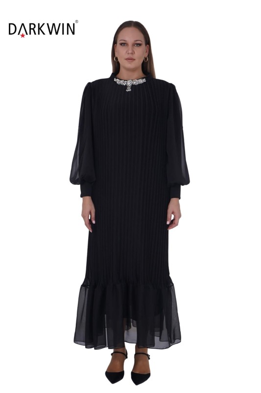12280 DARKWIN ELBİSE SIYAH - Darkwin