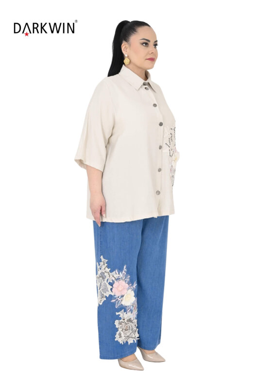 1230 DARKWIN GÖMLEK-PANTOLON BEJ - 4