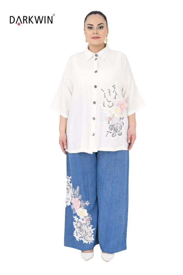 1230 DARKWIN GÖMLEK-PANTOLON BEYAZ - 2