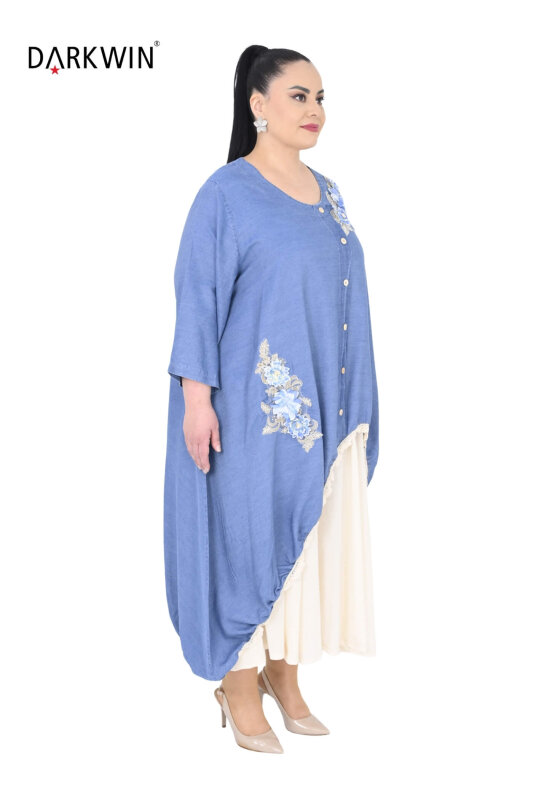 1242 DARKWIN ELBİSE 2 Lİ MAVI - DARKWIN (1)