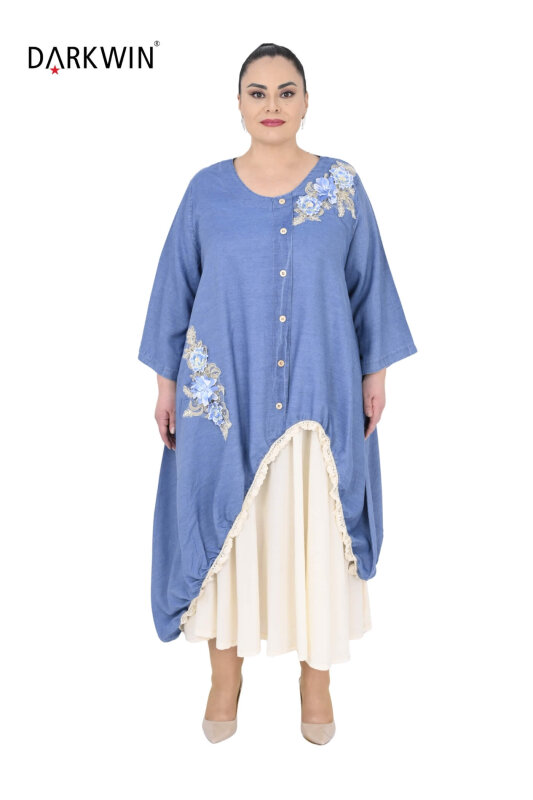 1242 DARKWIN ELBİSE 2 Lİ MAVI - DARKWIN