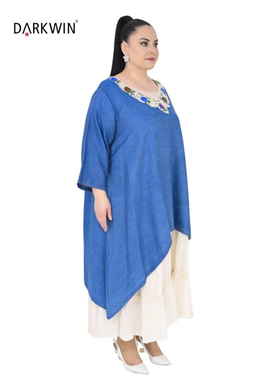 1245 DARKWIN ELBİSE 2 Lİ MAVI - DARKWIN (1)