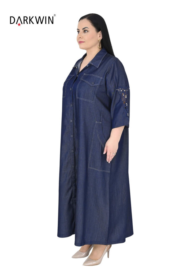 1253 DARKWIN ELBİSE MAVI KOT - 2