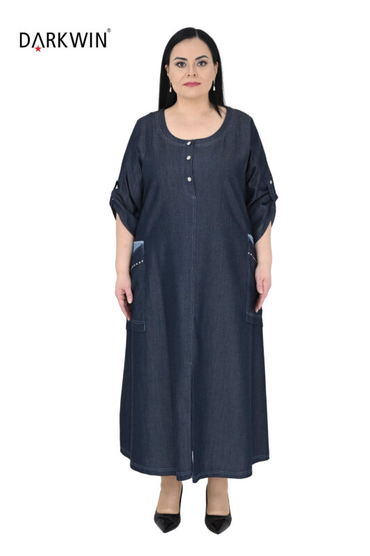 1260 DARKWIN ELBİSE LACIVERT - DARKWIN