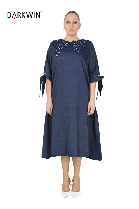1278 DARKWIN ELBİSE LACIVERT - DARKWIN
