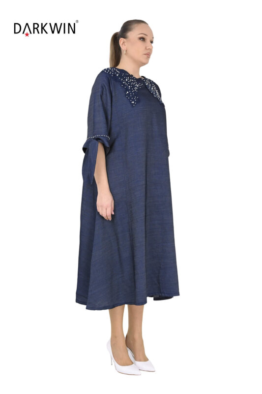 1278 DARKWIN ELBİSE LACIVERT - DARKWIN (1)