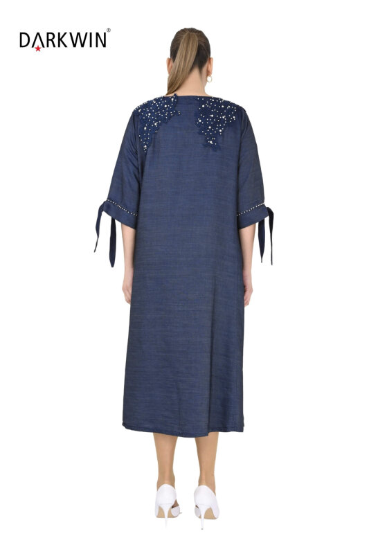 1278 DARKWIN ELBİSE LACIVERT - 3