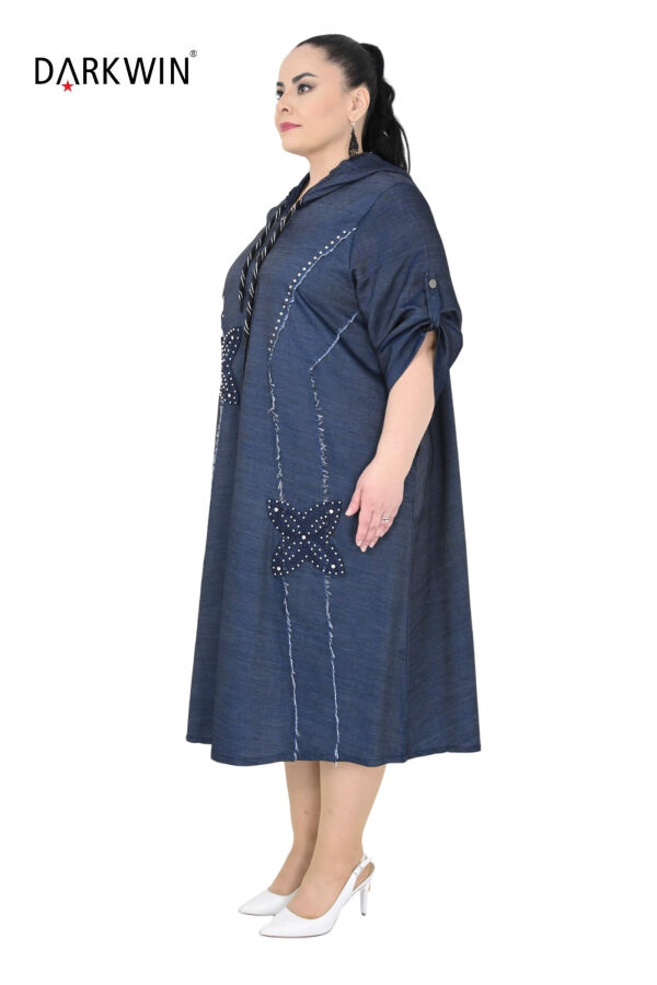 1279 DARKWIN ELBİSE LACIVERT - 3