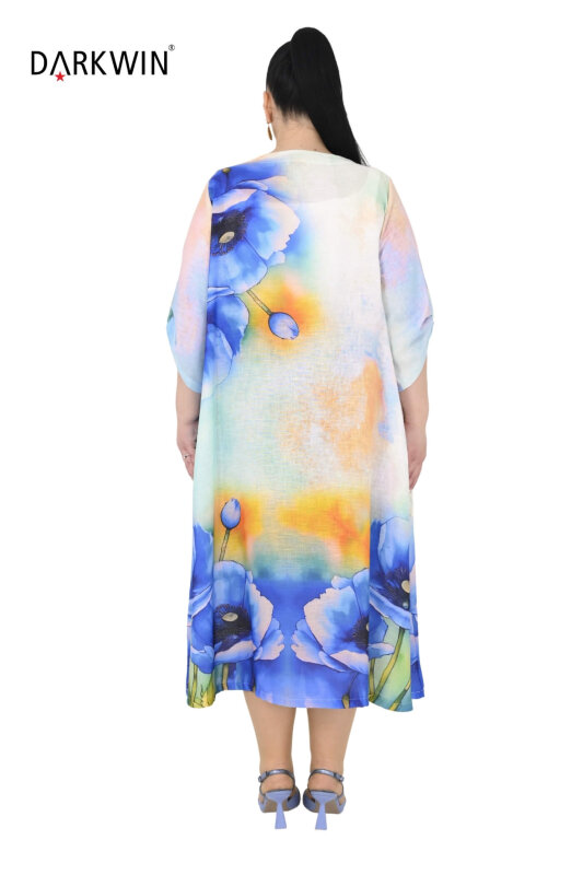 1306 DARKWIN ELBİSE SAKS - 3