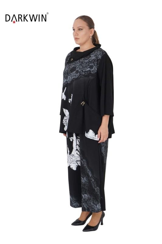 DARKWIN - 1330 DARKWIN BLUZ-PANTOLON SIYAH (1)