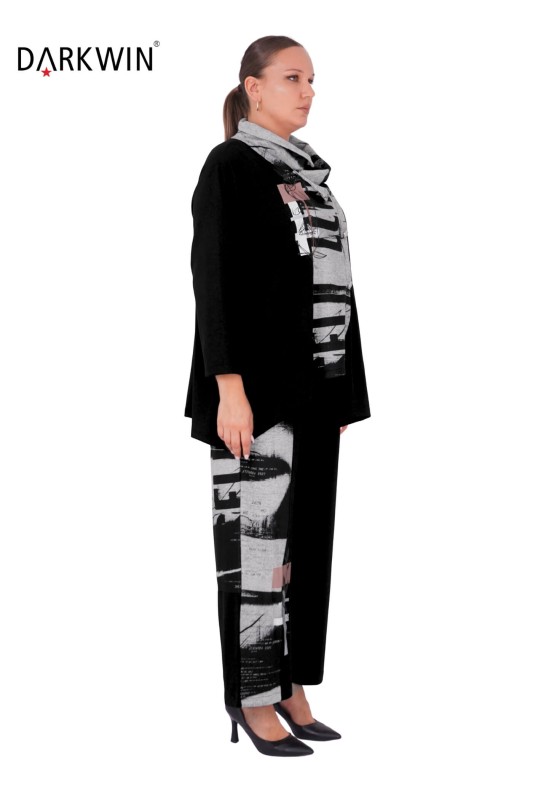 DARKWIN - 1332 DARKWIN BLUZ-PANTOLON SIYAH (1)
