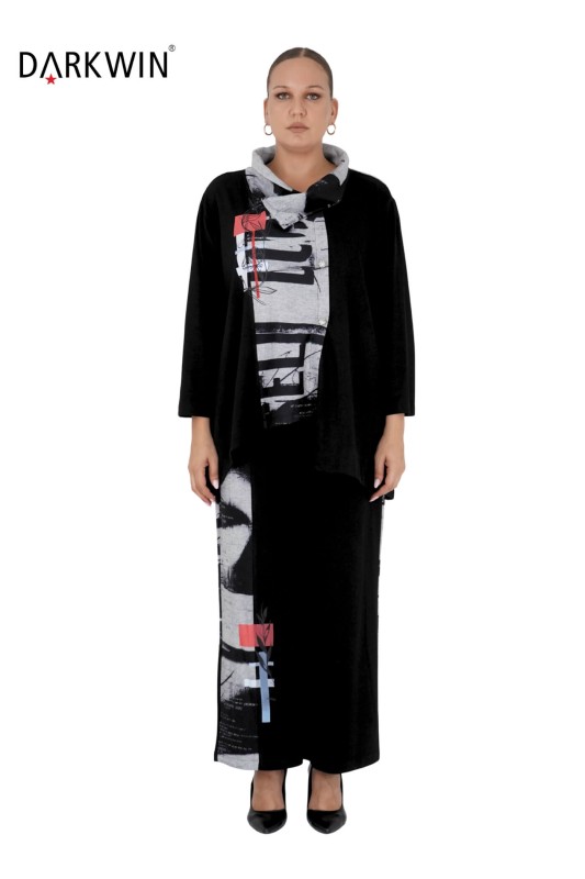 DARKWIN - 1332 DARKWIN BLUZ-PANTOLON SIYAH DARKWIN - 1332 DARKWIN BLUZ-PANTOLON SIYAH