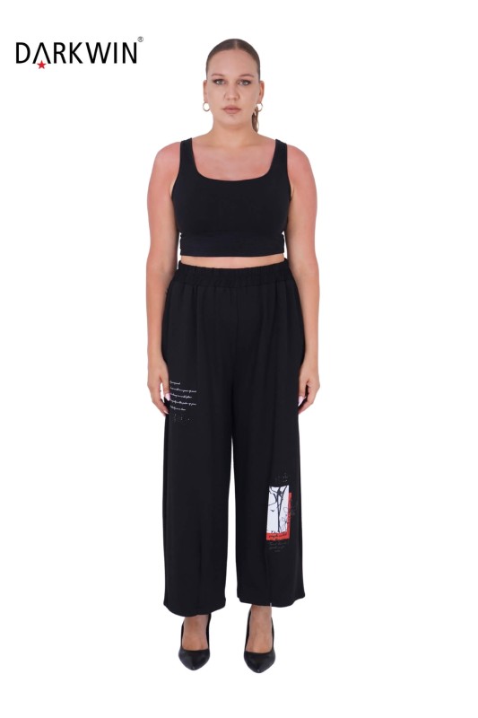 1342 DARKWIN BLUZ-PANTOLON SIYAH - Thumbnail