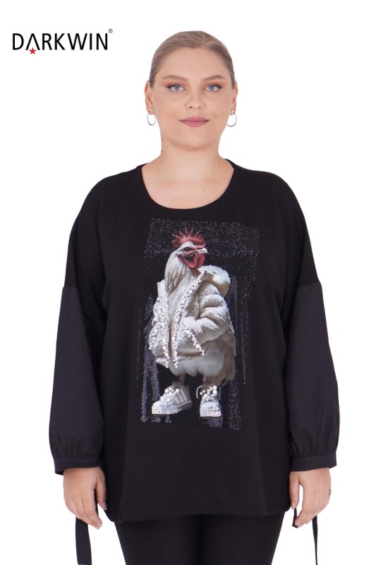 1353 DARKWIN BLUZ SIYAH - DARKWIN