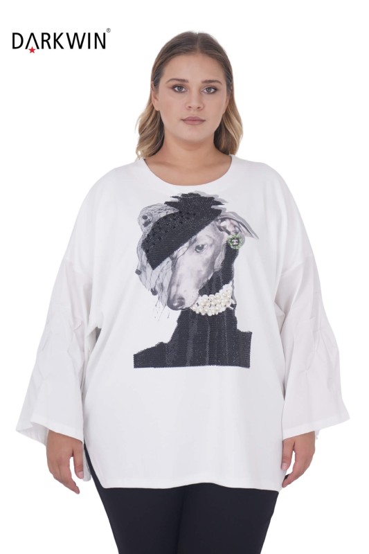 1354 DARKWIN BLUZ BEYAZ - DARKWIN