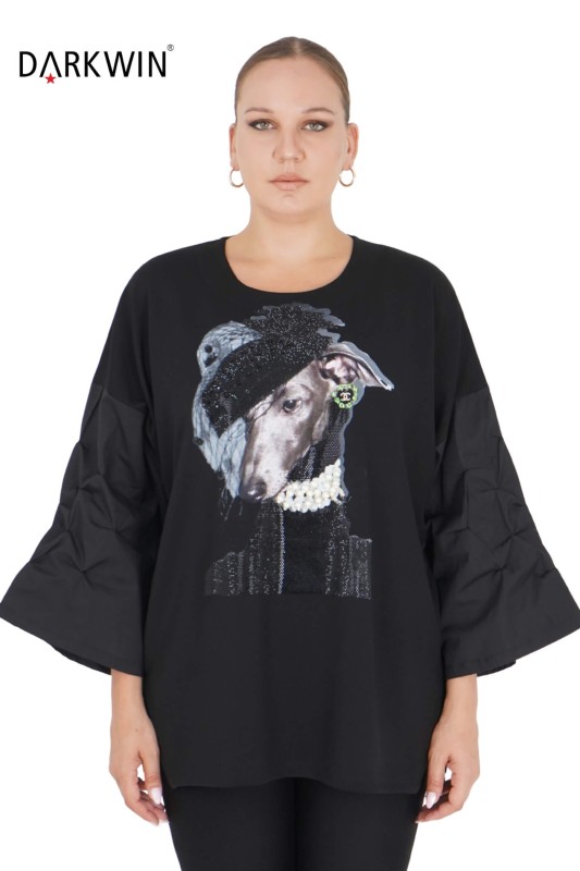 1354 DARKWIN BLUZ SIYAH - DARKWIN