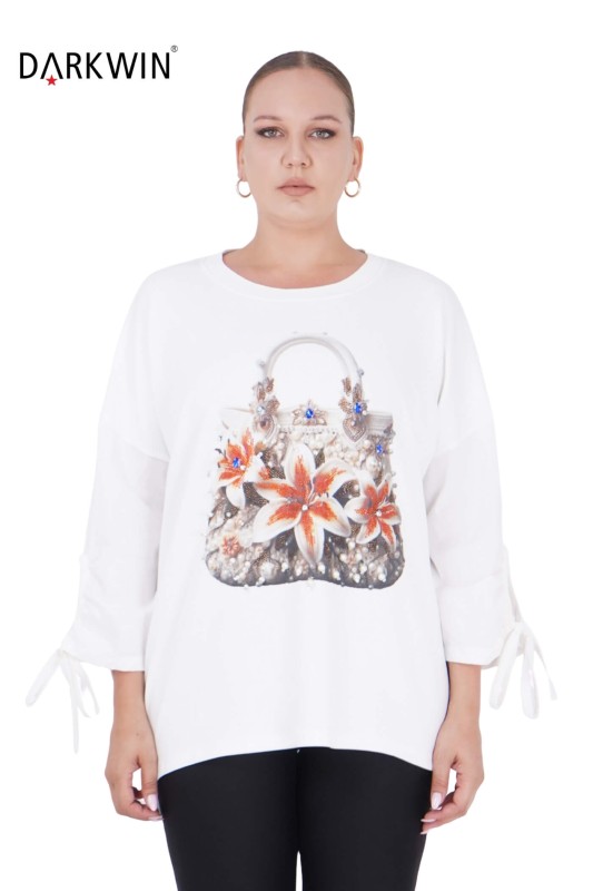 1355 DARKWIN BLUZ EKRU - DARKWIN