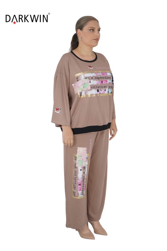 DARKWIN - 1358 DARKWIN BLUZ-PANTOLON BEJ (1) DARKWIN - 1358 DARKWIN BLUZ-PANTOLON BEJ (1)