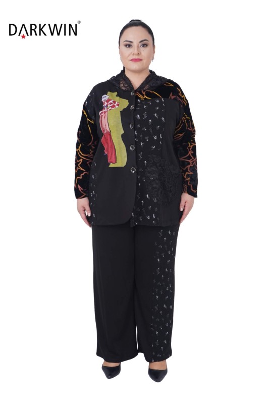 1361 DARKWIN MONT-PANTOLON SIYAH - Thumbnail