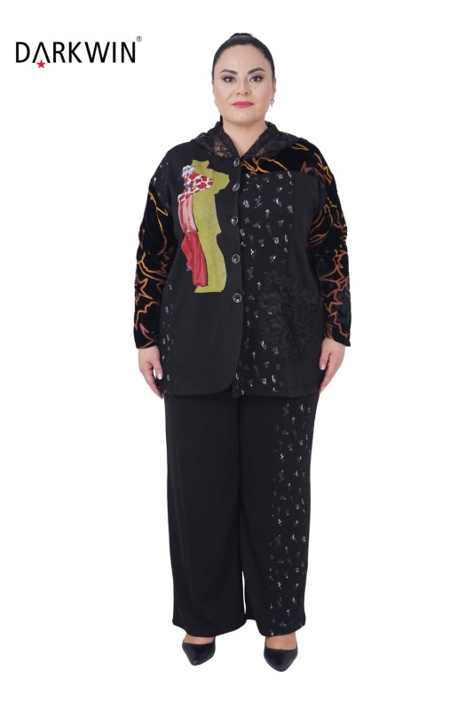 1361 DARKWIN MONT-PANTOLON SIYAH - Thumbnail